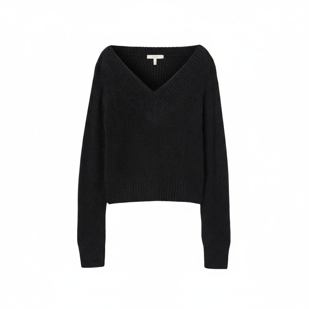 H&M Divided Black V-Neck Sweater – Size M